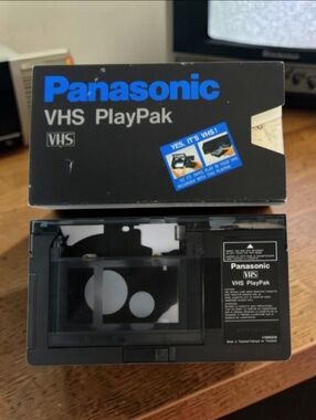Panasonic VHS PlayPak (Model PV-P1) Motorized Adapter Plays VHS-C Tapes VHS VCR